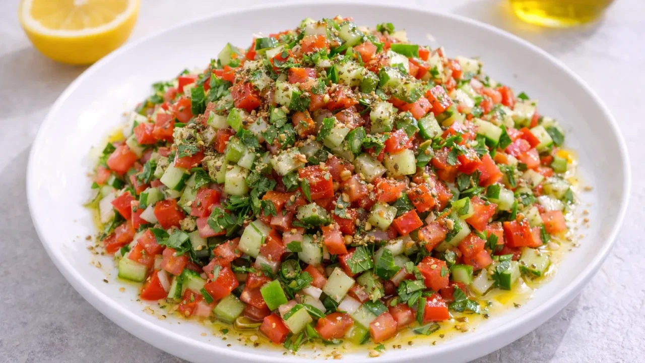 イスラエルの定番イスラエルサラダのレシピ