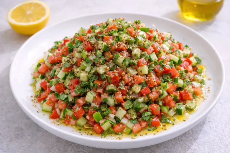 イスラエルの定番イスラエルサラダのレシピ