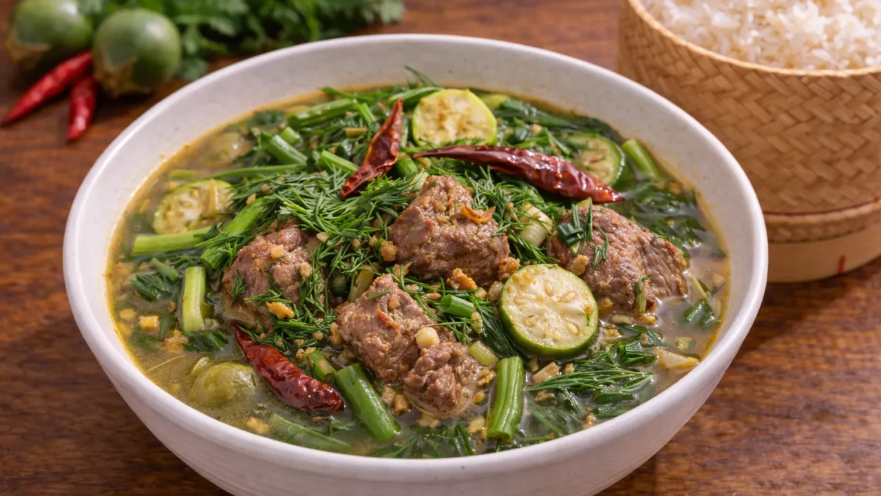 ラオスの定番オーラムのレシピ