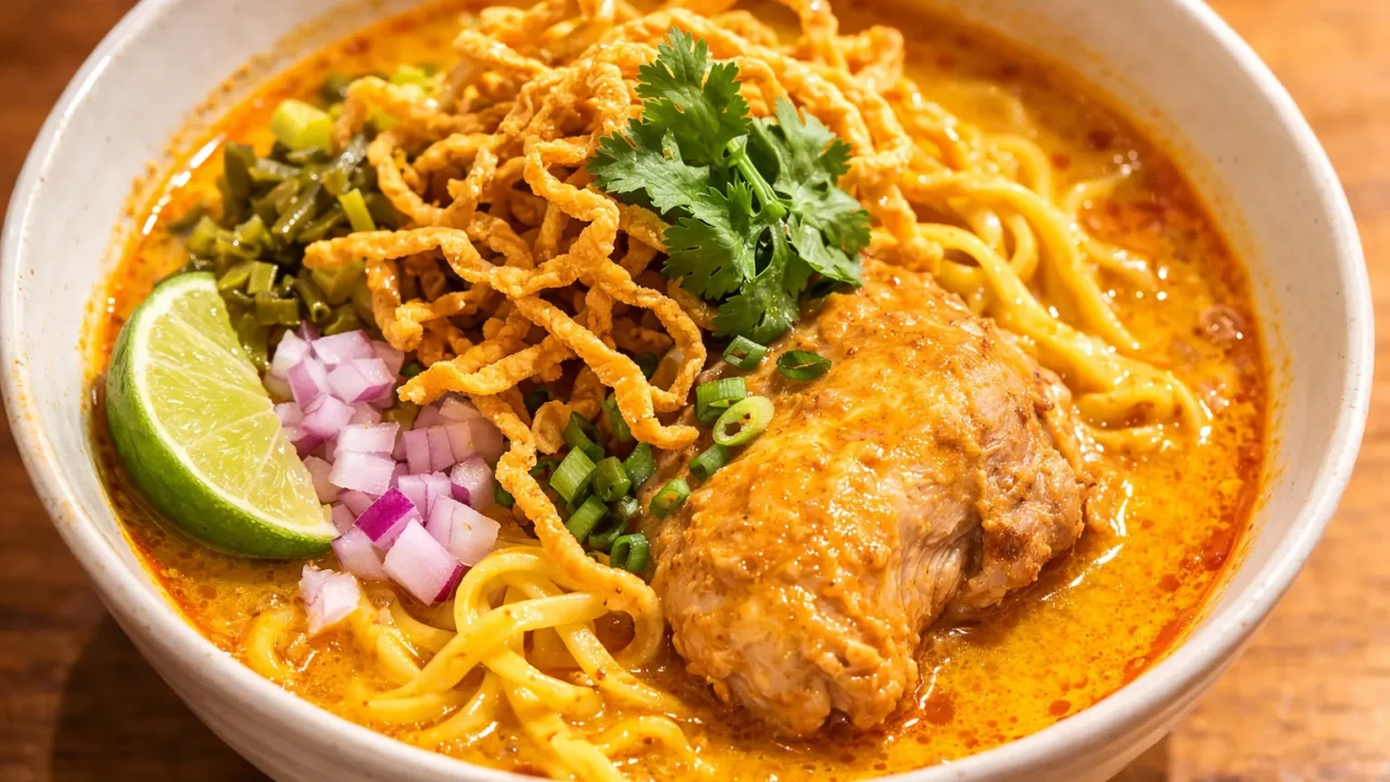 タイの定番カオソーイのレシピ