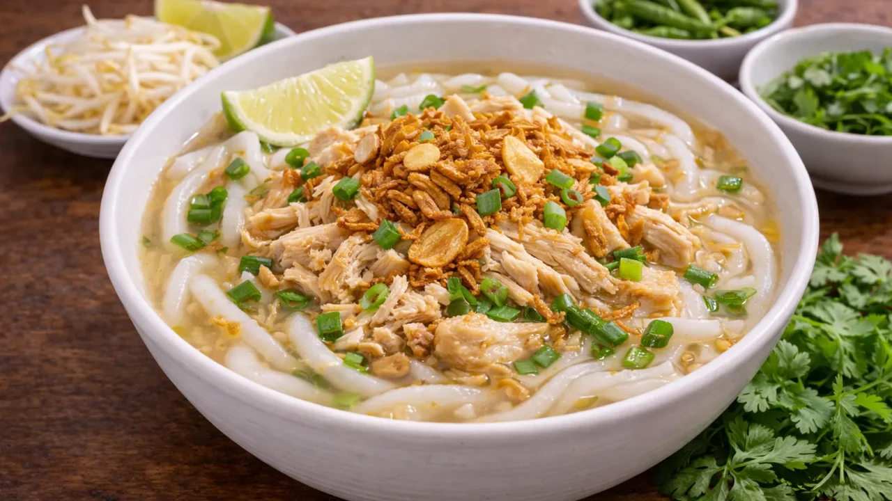 ラオスの定番カオピヤックセンのレシピ