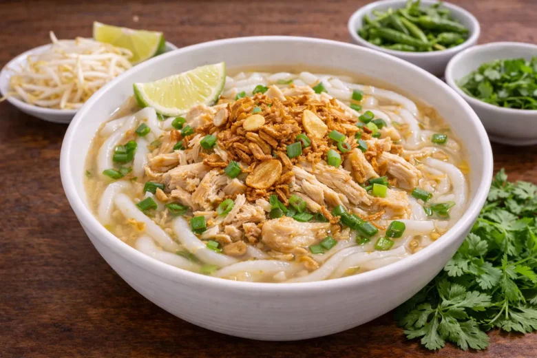 ラオスの定番カオピヤックセンのレシピ