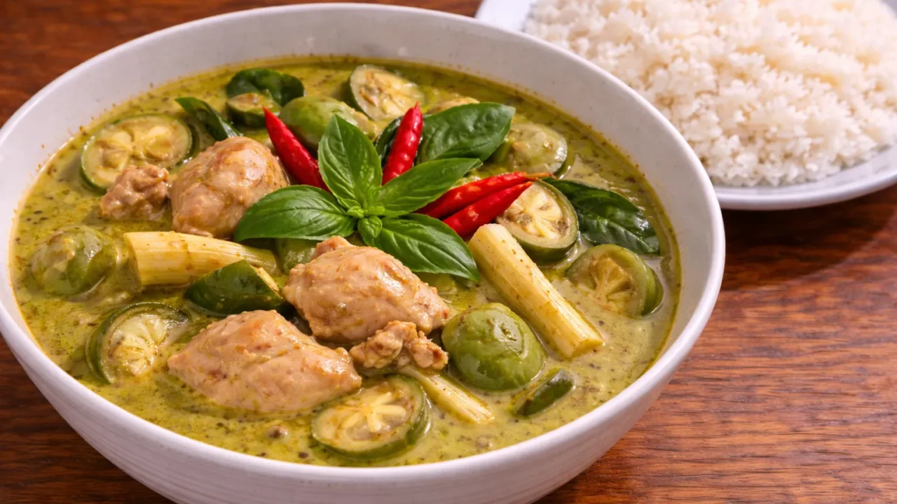 タイの定番グリーンカレー（ゲーンキアオワーン）のレシピ