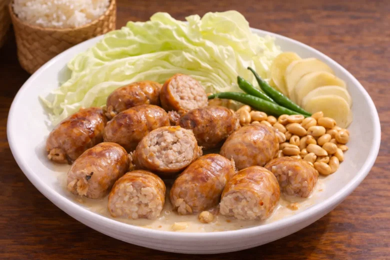 タイの定番サイクロークイサーンのレシピ