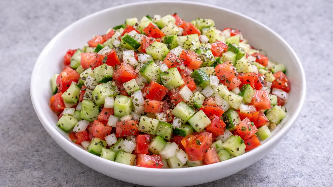 イランの定番シーラーズサラダのレシピ