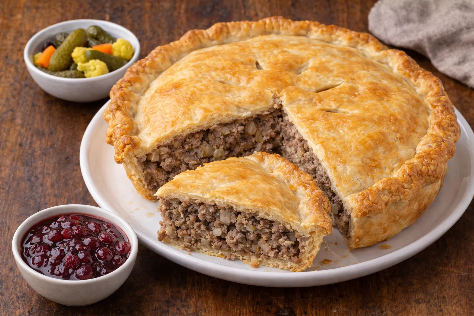 カナダの定番ツアティエールの完成品　盛り付け画像