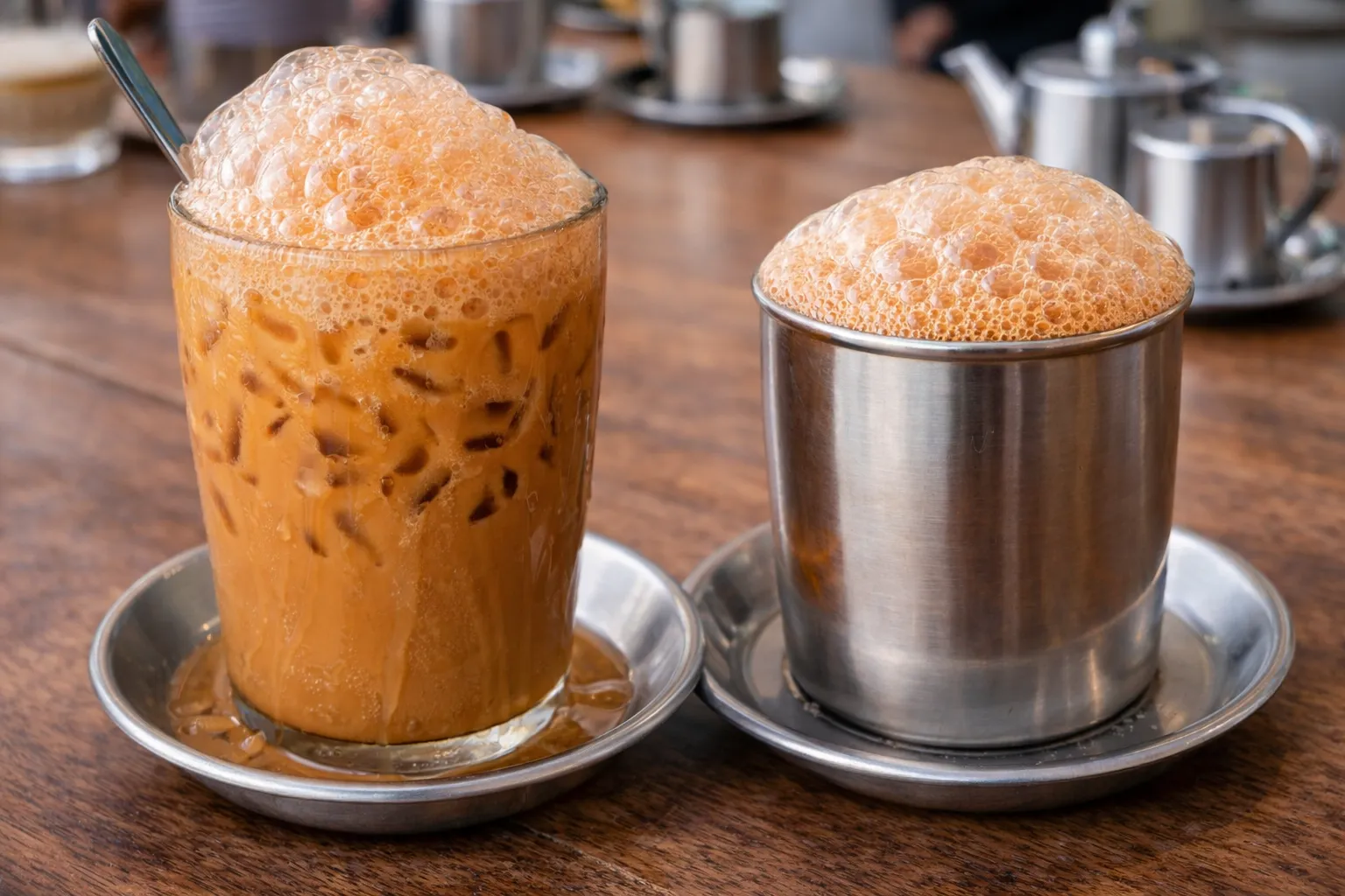 マレーシアの定番テタレの完成品　盛り付け画像