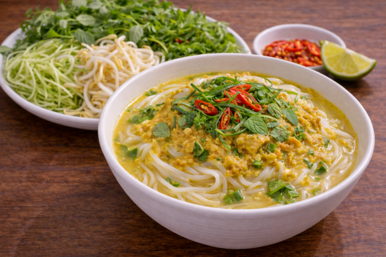 カンボジアの定番ノムバンチョックのレシピ