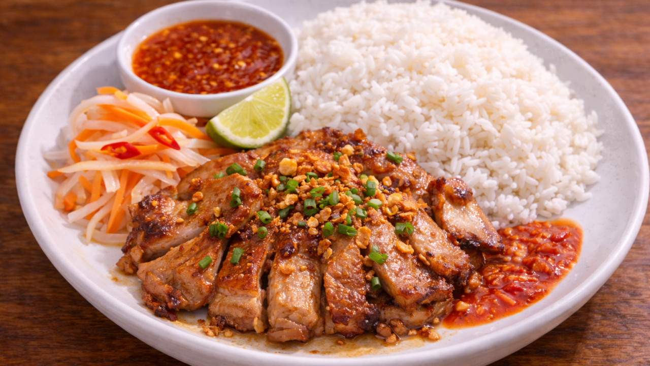 カンボジアの定番バイサイチュルークのレシピ