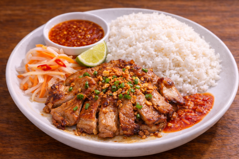 カンボジアの定番バイサイチュルークのレシピ