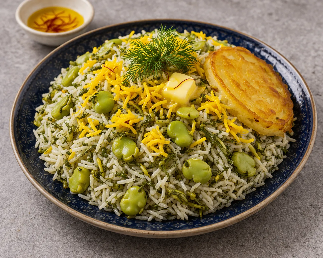 イランの定番馬ゲリポロの完成品　盛り付け画像
