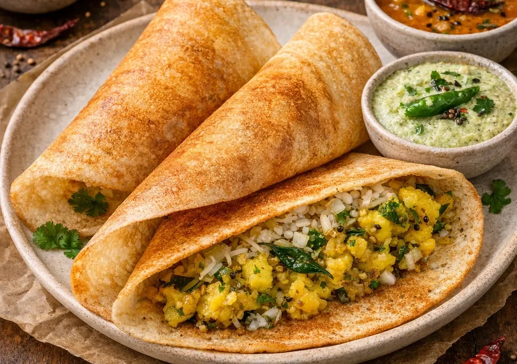 インドの定番マサラドーサのレシピ