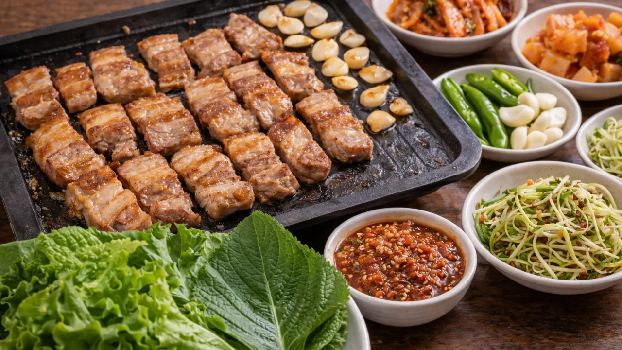 韓国の定番サムギョプサルのレシピ