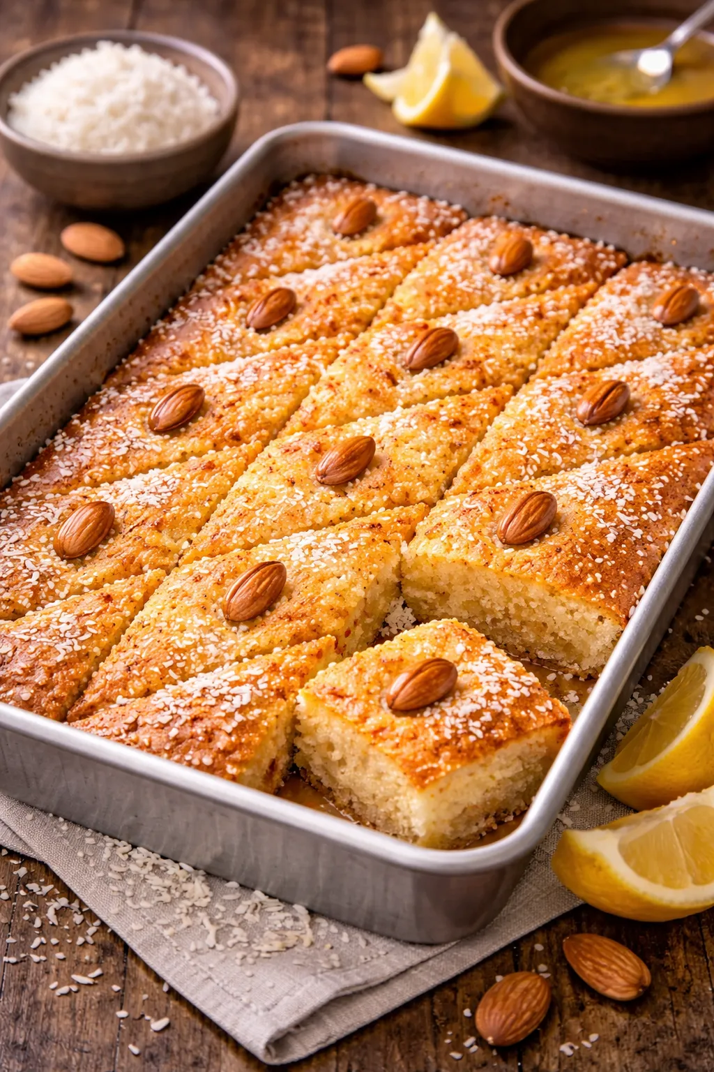 エジプトの定番バスプーサの完成品　盛り付け画像