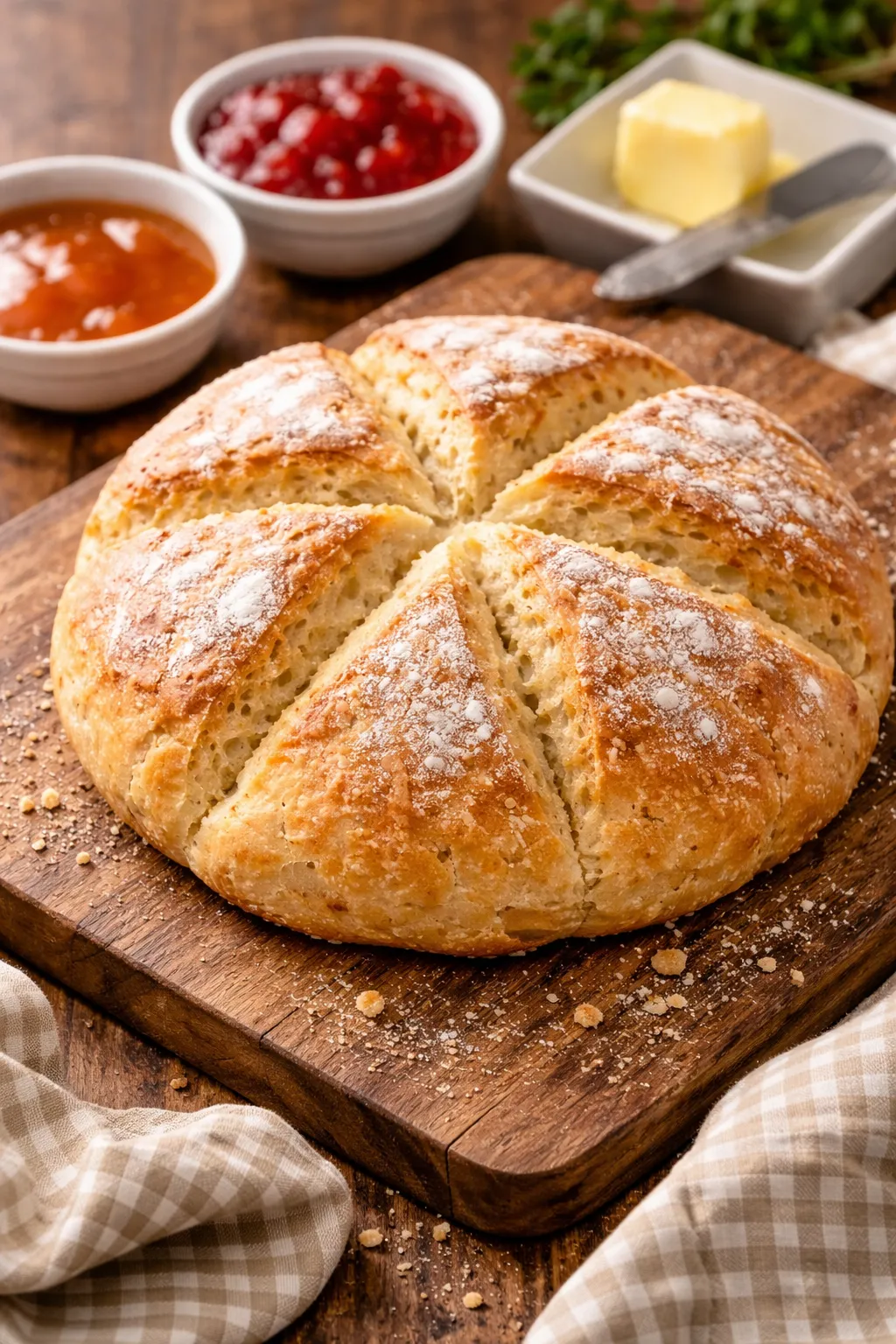 オーストラリアの定番ダンパーの完成品　盛り付け画像