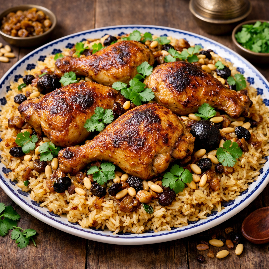 クウェートの定番マチブースの完成品　盛り付け画像