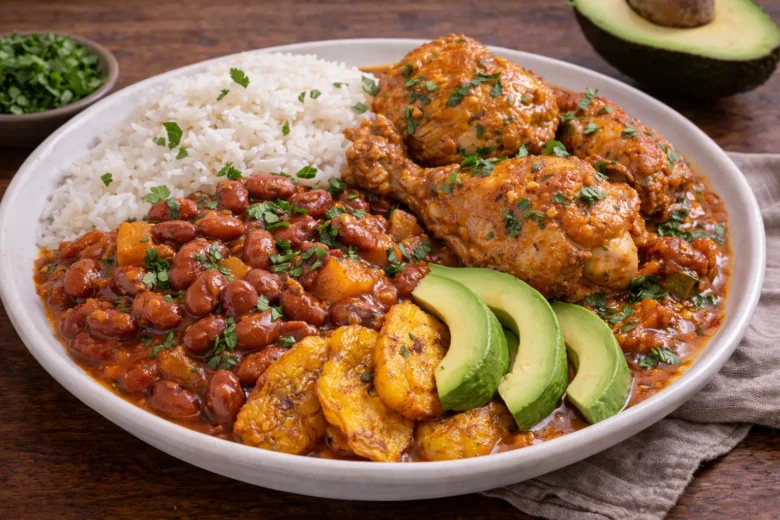 ドミニカ共和国の定番ラ・バンデラのレシピ