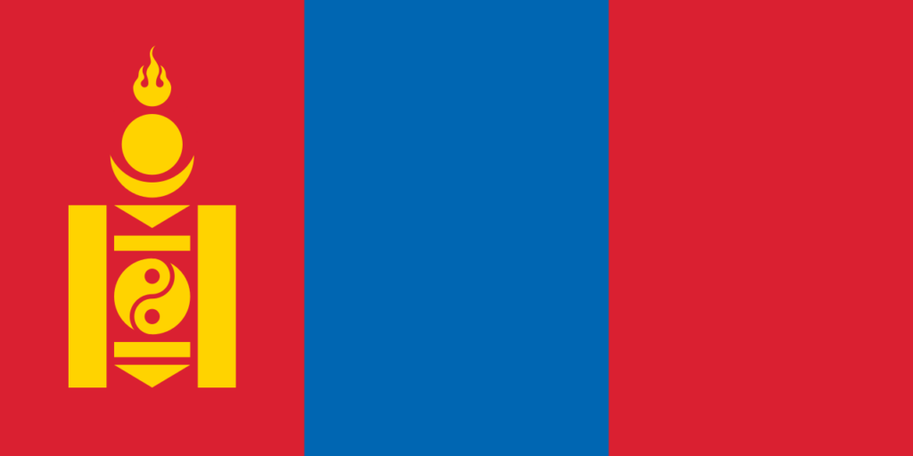 モンゴル　国旗